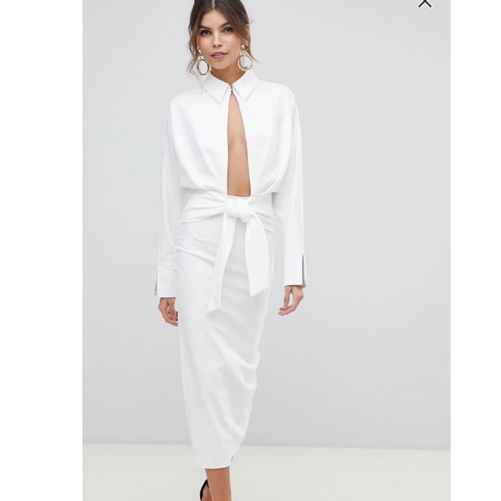 ASOS wrap midi dress